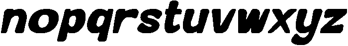 Basdeal Display Italic otf (400) Font LOWERCASE