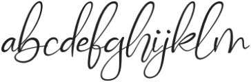 Basefall Italic otf (400) Font LOWERCASE