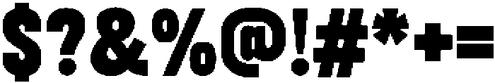 Baseform Regular otf (400) Font OTHER CHARS