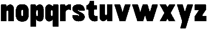 Baseform Regular otf (400) Font LOWERCASE