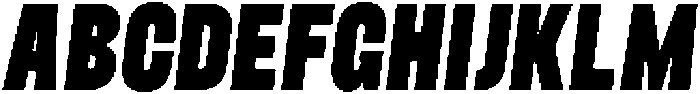 Baseform Slant otf (400) Font UPPERCASE