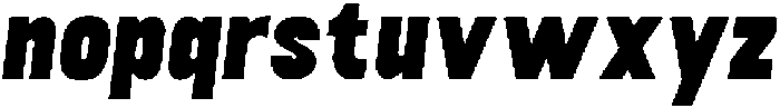 Baseform Slant otf (400) Font LOWERCASE