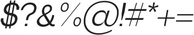 Basel Medium Italic otf (500) Font OTHER CHARS