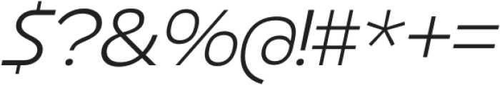 Basenji ExtraLight Italic otf (200) Font OTHER CHARS