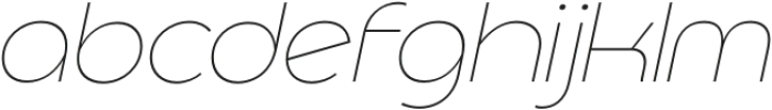 Basenji UltraLight Italic otf (300) Font LOWERCASE