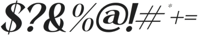 Basfegu Italic otf (400) Font OTHER CHARS