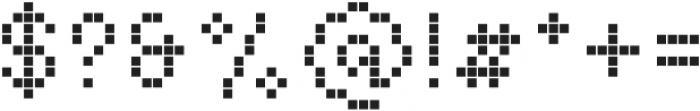 Basic Pixel Display otf (400) Font OTHER CHARS