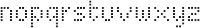 Basic Pixel Screen otf (600) Font LOWERCASE