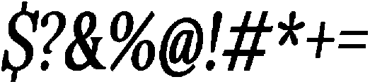 Basic Roots Condensed Italic otf (400) Font OTHER CHARS