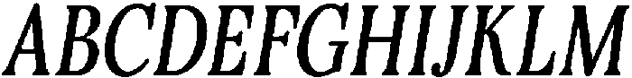 Basic Roots Condensed Italic otf (400) Font UPPERCASE