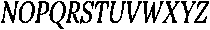 Basic Roots Condensed Italic otf (400) Font UPPERCASE