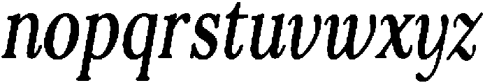 Basic Roots Condensed Italic otf (400) Font LOWERCASE
