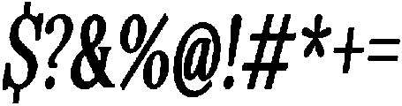 Basic Roots Extra Condensed Italic otf (400) Font OTHER CHARS