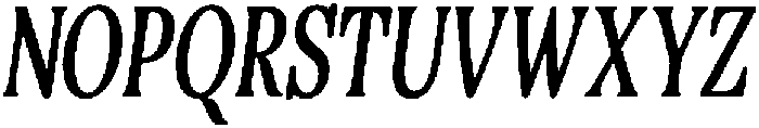 Basic Roots Extra Condensed Italic otf (400) Font UPPERCASE
