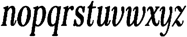 Basic Roots Extra Condensed Italic otf (400) Font LOWERCASE