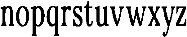 Basic Roots Extra Condensed otf (400) Font LOWERCASE