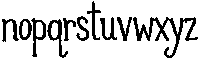 Basic Witch Club Regular otf (400) Font LOWERCASE