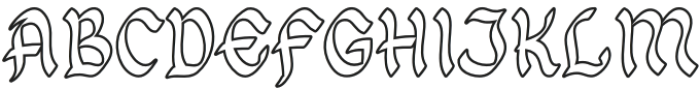 Basic Witch Outline otf (400) Font UPPERCASE