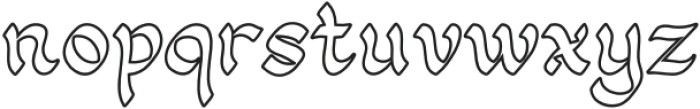 Basic Witch Outline otf (400) Font LOWERCASE