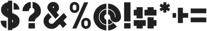 Basik Heavy-Stencil-2025 otf (800) Font OTHER CHARS