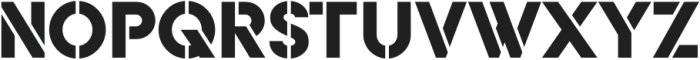 Basik Heavy-Stencil-2025 otf (800) Font UPPERCASE