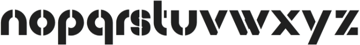 Basik Heavy-Stencil-2025 otf (800) Font LOWERCASE