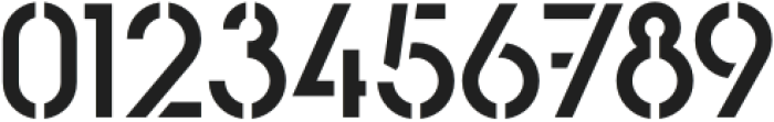 Basik Medium-Stencil-2025 otf (500) Font OTHER CHARS