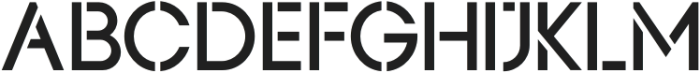 Basik Medium-Stencil-2025 otf (500) Font UPPERCASE