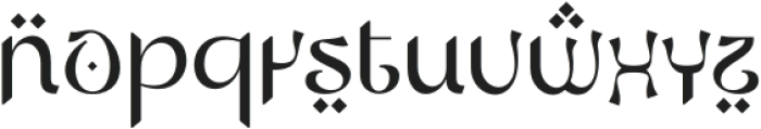 BasirahRegular otf (400) Font LOWERCASE