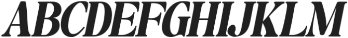 Baskerville Display Pro Black Condensed Oblique otf (900) Font UPPERCASE