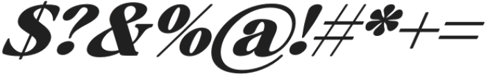 Baskerville Display Pro Black Contrast Expanded Italic otf (900) Font OTHER CHARS