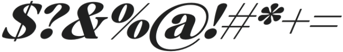 Baskerville Display Pro Black Expanded Italic otf (900) Font OTHER CHARS
