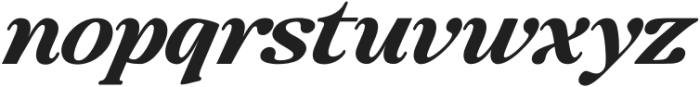 Baskerville Display Pro Bold Contrast Expanded Italic otf (700) Font LOWERCASE