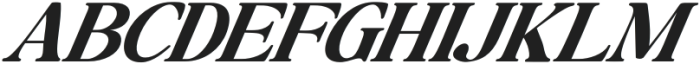 Baskerville Display Pro Bold Expanded Italic otf (700) Font UPPERCASE