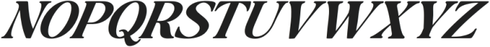 Baskerville Display Pro Bold Expanded Italic otf (700) Font UPPERCASE