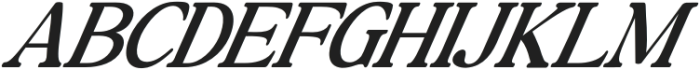 Baskerville Display Pro Contrast Expanded Italic otf (400) Font UPPERCASE