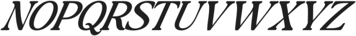 Baskerville Display Pro Contrast Expanded Italic otf (400) Font UPPERCASE
