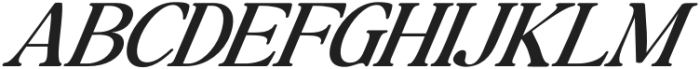 Baskerville Display Pro Expanded Italic otf (400) Font UPPERCASE