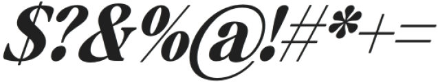 Baskerville Display Pro Extra Bold Condensed Italic otf (700) Font OTHER CHARS