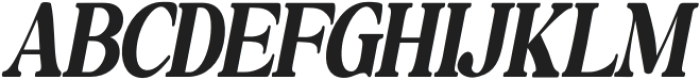 Baskerville Display Pro Extra Bold Contrast Condensed Oblique otf (700) Font UPPERCASE