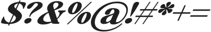 Baskerville Display Pro Extra Bold Contrast Expanded Italic otf (700) Font OTHER CHARS