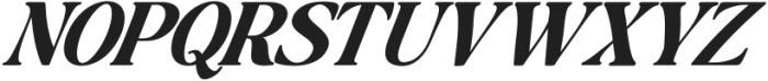 Baskerville Display Pro Extra Bold Italic otf (700) Font UPPERCASE