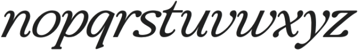 Baskerville Display Pro Extra Light Contrast Expanded Italic otf (200) Font LOWERCASE