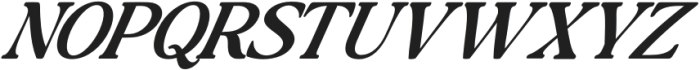 Baskerville Display Pro Medium Contrast Expanded Italic otf (500) Font UPPERCASE