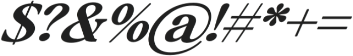 Baskerville Display Pro Semi Bold Contrast Expanded Italic otf (600) Font OTHER CHARS