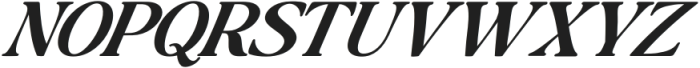 Baskerville Display Pro Semi Bold Expanded Italic otf (600) Font UPPERCASE