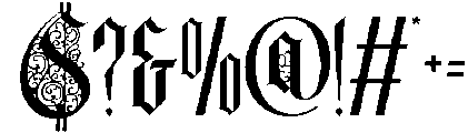 Basthor-Ornament otf (400) Font OTHER CHARS