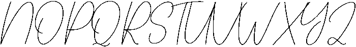 Bastian Signature Regular otf (400) Font UPPERCASE