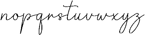 Bastian Signature Regular otf (400) Font LOWERCASE