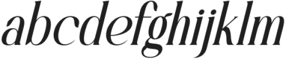 Bastible Italic otf (400) Font LOWERCASE